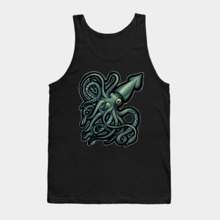 Green Giant Squid Architeuthis Tank Top